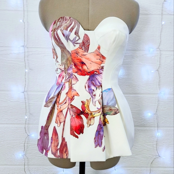 KEEPSAKE Floral Peplum Bodice - Size S - Picture 1 of 7